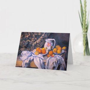 Carte Paul Cezanne - Nature morte au rideau