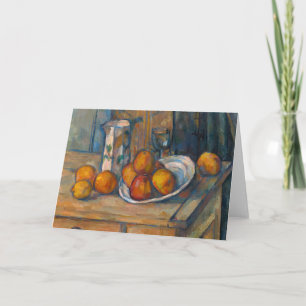 Carte Paul Cezanne - Nature morte avec pot à lait et fru