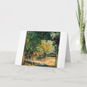 Carte Paul Cézanne Peinture de Nature & Citation