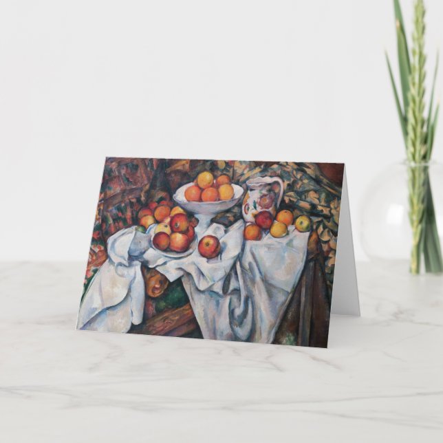 Carte Paul Cezanne - Vie morte, Pommes et Oranges (Devant)