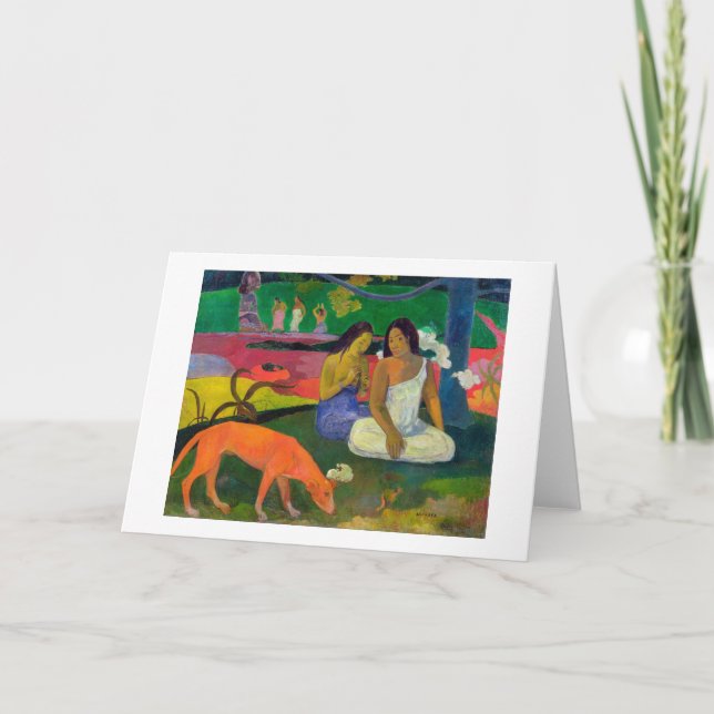 Carte Paul Gauguin | Arearea (le chien rouge), 1892 (Devant)