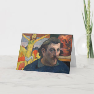 Carte Paul Gauguin - Autoportrait avec Christ Jaune