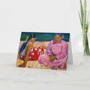 Carte Paul Gauguin - Femmes de Tahiti sur la plage