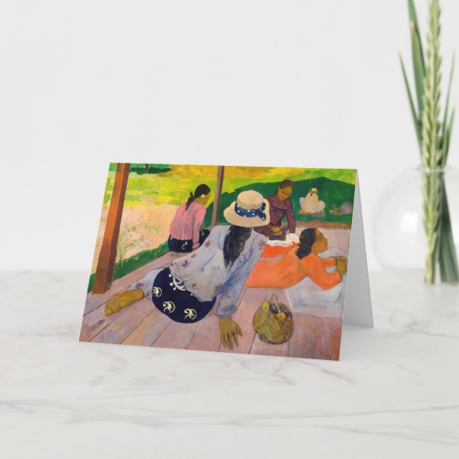Carte Paul Gauguin - La Sieste (Devant)