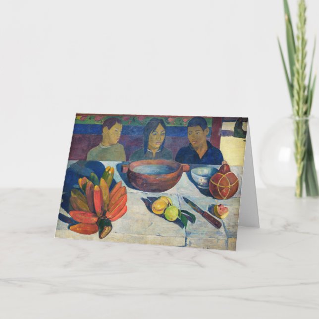Carte Paul Gauguin - Le Repas / Les Bananes (Devant)