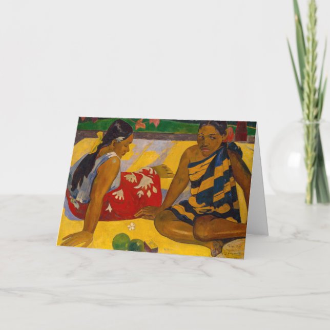 Carte Paul Gauguin - Parau Api / Quoi de neuf ? (Devant)
