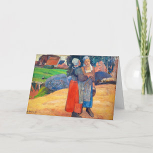 Carte Paul Gauguin - Paysannes Bretonnes