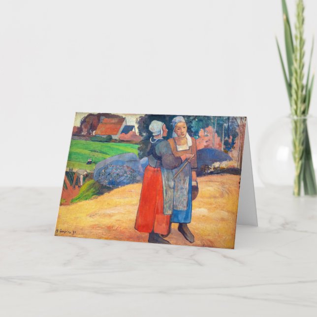 Carte Paul Gauguin - Paysannes Bretonnes (Devant)