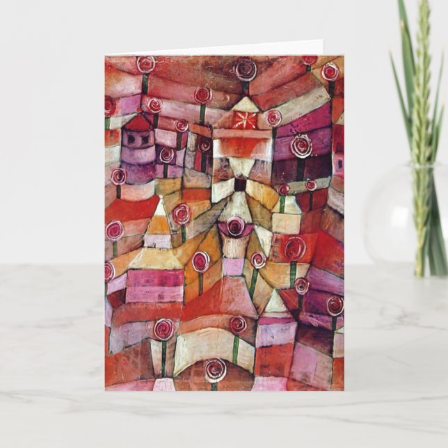 Carte Paul Klee - Jardin de roses (Devant)