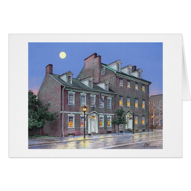 Carte Paul McGehee "Gadsby's Tavern" (Devant Horizontal)