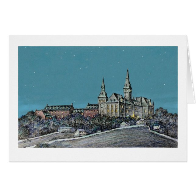Carte Paul McGehee "Georgetown - Healy Hall" (Devant Horizontal)