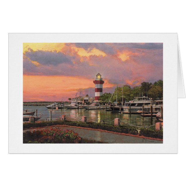 Carte Paul McGehee "Hilton Head - Harbour Town" (Devant Horizontal)