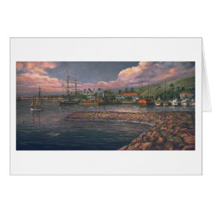 Carte Paul McGehee "Port de Lahaina à Twilight"