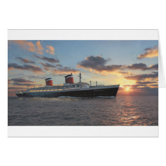 Carte Paul McGehee "SS "United States" en mer"