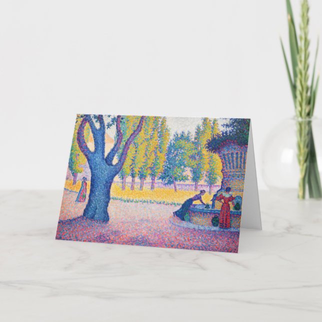 Carte Paul Signac - Fontaine des Lices, Saint-Tropez (Devant)