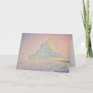 Carte Paul Signac - Mont Saint Michel, Brume et Soleil