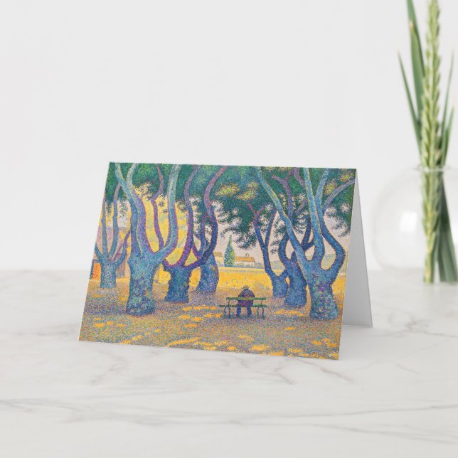 Carte Paul Signac - Place des Lices, Saint-Tropez (Devant)