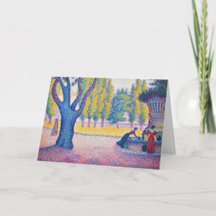 Carte Paul Signac - Saint-Tropez, Fontaine des Lices