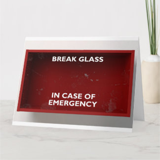 Carte Pause En Coque De Boîte Rouge D'Urgence