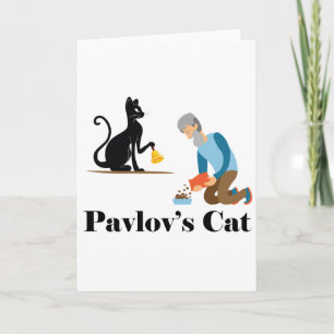 Carte Pavlov's Cat Funny Psychology