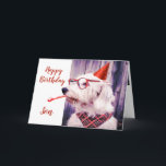 Carte Paw-sitly Grrr-eat Birthday Son Fun Chien<br><div class="desc">Carte d'Humour de tournoi de chien pour enfants d'anniversaire Fun Fun Dog Pun. Idéal pour la personne qui aime les animaux,  les chiots,  les chiens et les cartes drôles</div>