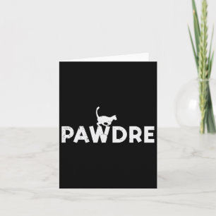 Carte Pawdre Chat Papa Cute Fur Papa Fête des pères Paw