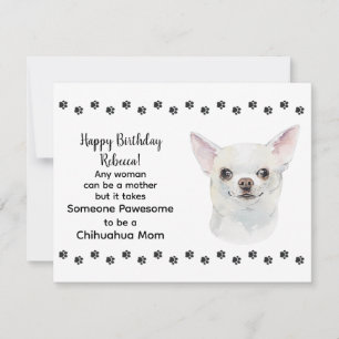 Carte Pawesome Meilleur Chihuahua Chien Maman Joyeux Ann