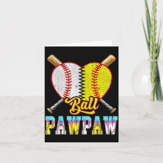 Carte Pawpaw de la moitié de baseball softball glace