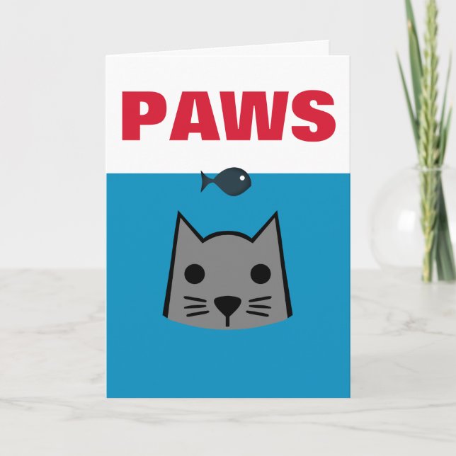 Carte Paws, Chat (Devant)