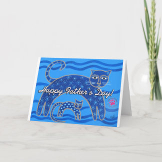 Carte PAWSitively CATS Fête des pères Card