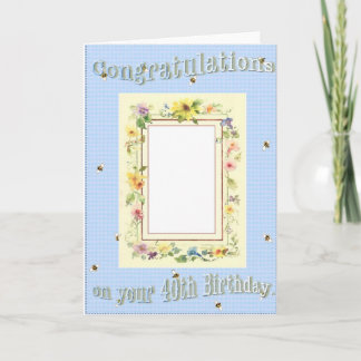 Carte pays 40e anniversaire