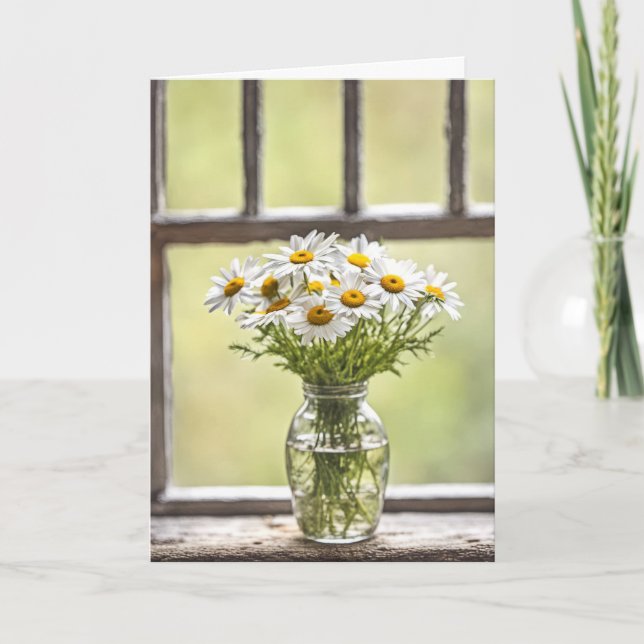 Carte Pays Anniversaire Daisy Bouquet (Devant)