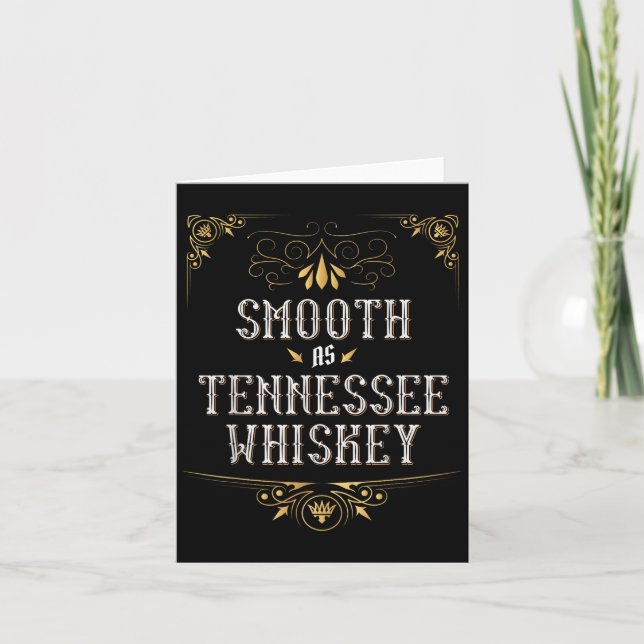 Carte Pays de musique country Smooth As Tennessee Whiske (Devant)