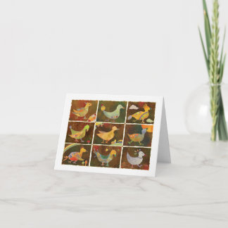 Carte Pays des Oiseaux Whimsiques Anniversaire