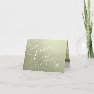 Carte Paysage à l'aquarelle Merci Sage Vert ID786