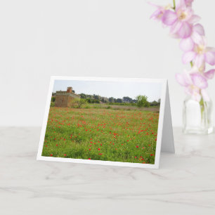 Carte Paysage Agritouristique Poppy Field