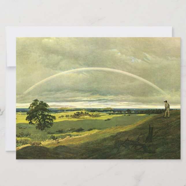 Carte Paysage avec arc-en-ciel (par Caspar David Friedri (Devant)