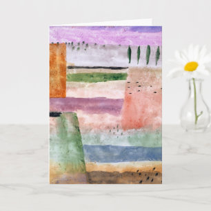 Carte Paysage avec peupliers - Paul Klee - Art Abstrait