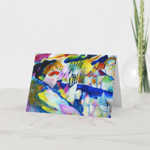 Carte Paysage avec pluie de Wassily Kandinsky