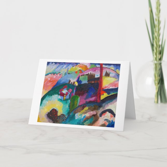 Carte Paysage avec rein d'usine, Wassily Kandinsky (Devant)