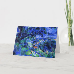 Carte Paysage bleu par Paul Cezanne Card