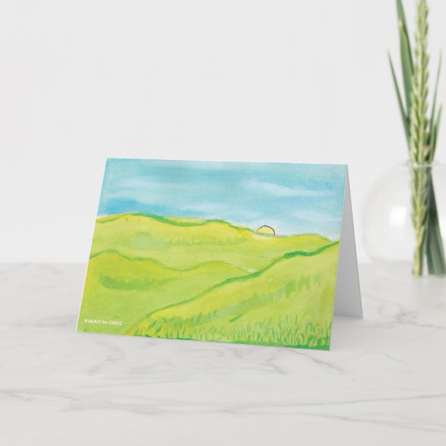 Carte Paysage calme - KidsArt pour CHOC (Devant)