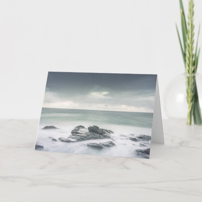 Carte Paysage côtier minimaliste Photo (Devant)