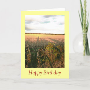 Carte Paysage d'automne aux couleurs rustiques photo art