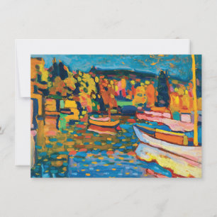 Carte Paysage d'automne avec bateaux de Wassily Kandinsk