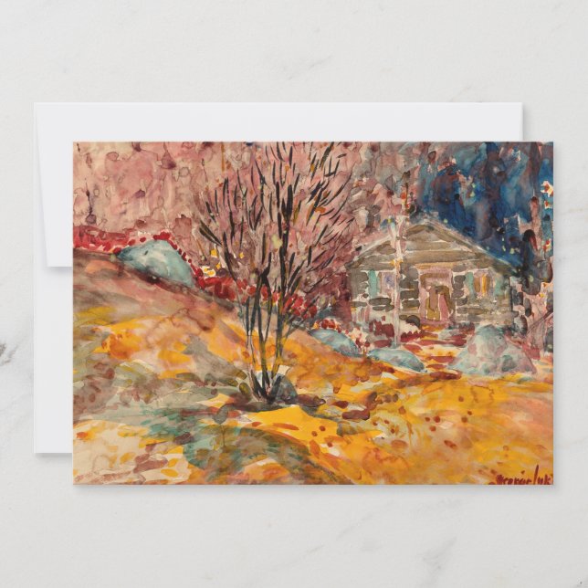 Carte Paysage d'automne | George Luks (Devant)