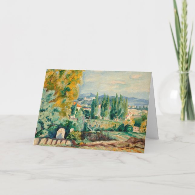 Carte Paysage d'automne, Saint-Tropez | Henri Manguin (Devant)