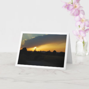 Carte Paysage de coucher de soleil espagnol