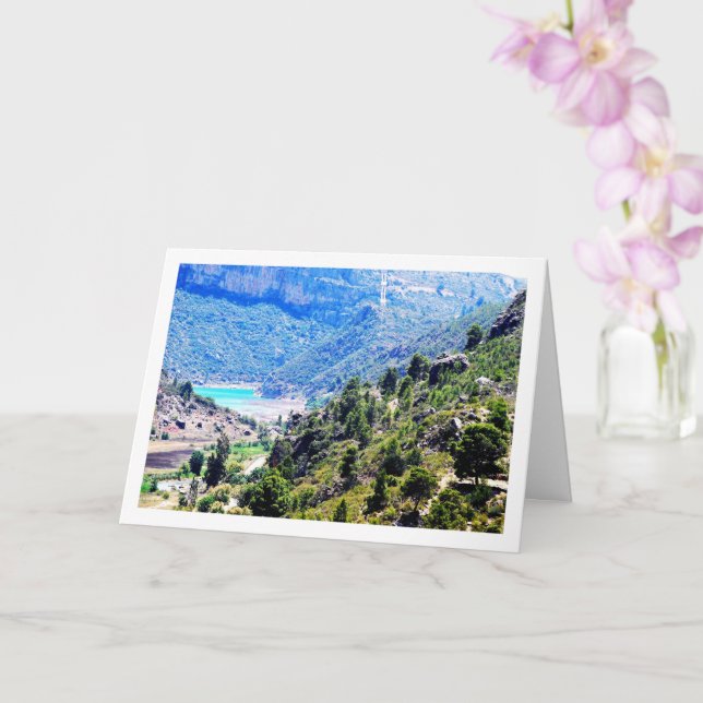 Carte Paysage de Domeño Viejo à Valence, Espagne (Orchidée)