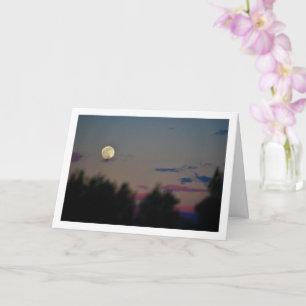 Carte Paysage de lune du soir